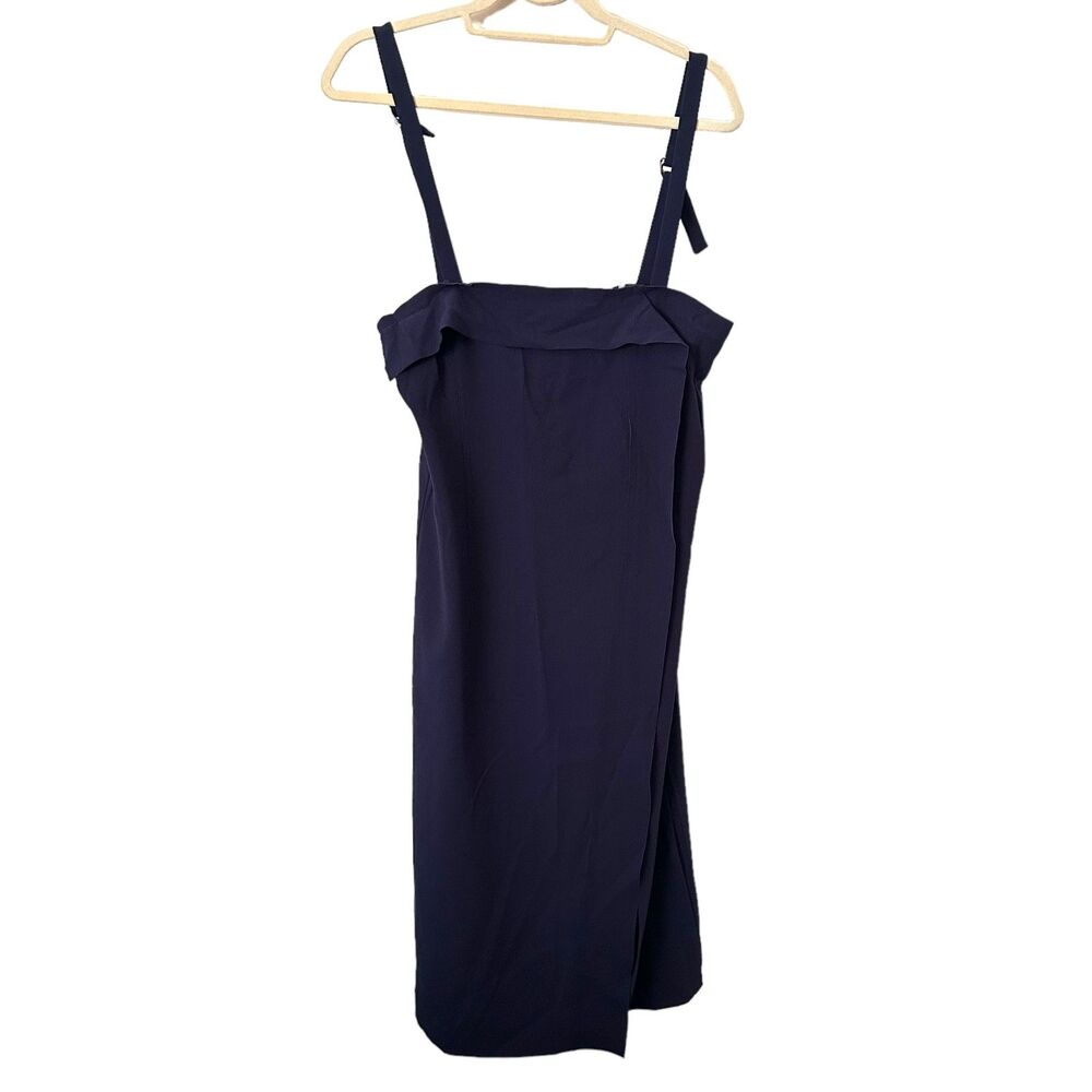 GREY JASON WU Faux Wrap Midi Dress NWT Sz 4